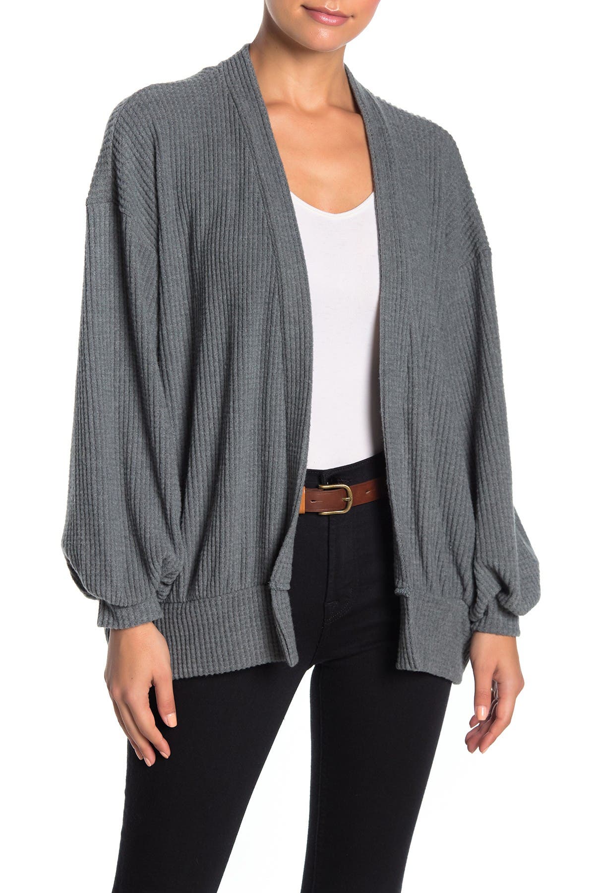 brushed cardigan