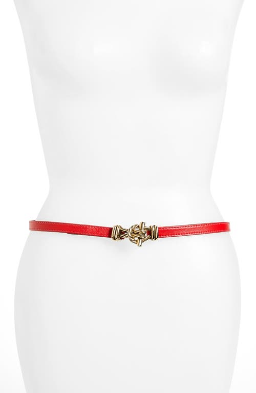 Fitzgerald Leather Belt in Red
