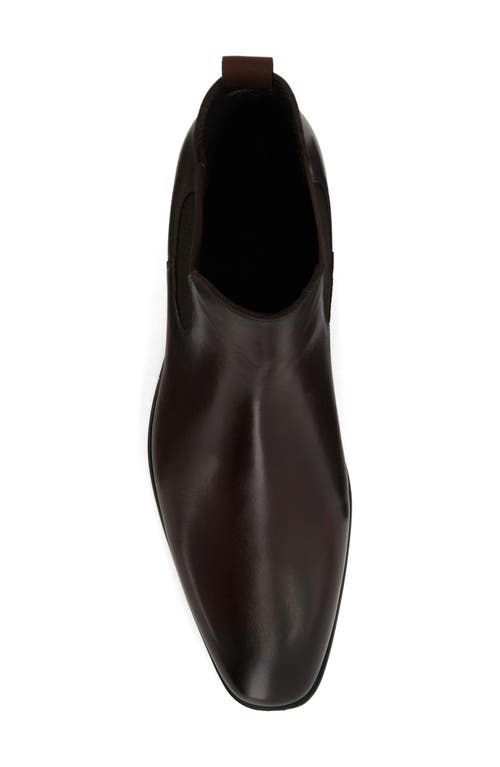 Shop Dune London Mandatory Chelsea Boot In Dark Brown