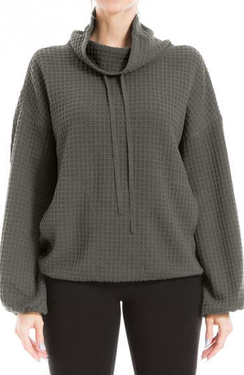 Max Studio Knit Pullover Top In Army