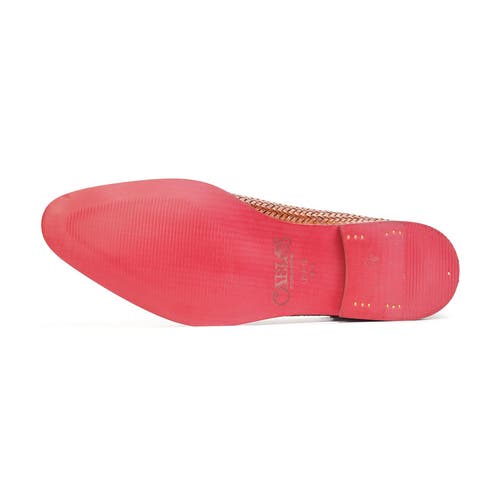 Carlos Santana Gibson Weave Loafer In Tan