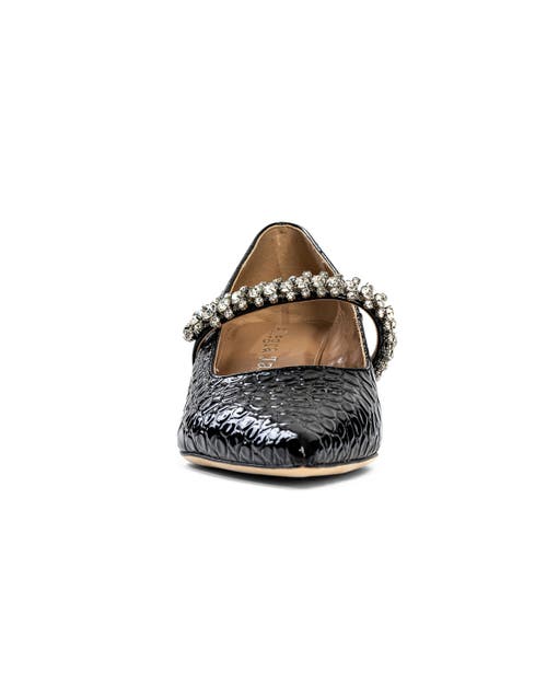 Allegra James Antonella Kitten Heel Pump In Black