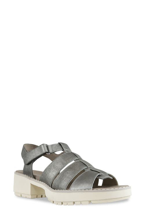 Munro Marley Fisherman Sandal Silver Metallic at Nordstrom,