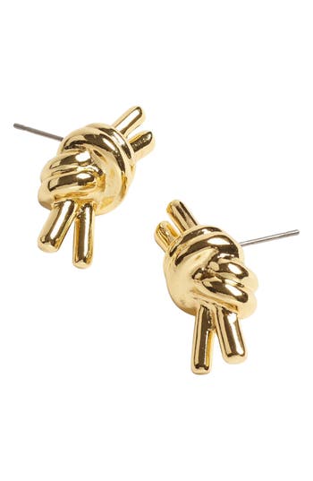 MADEWELL MADEWELL KNOTTED STATEMENT STUD EARRINGS
