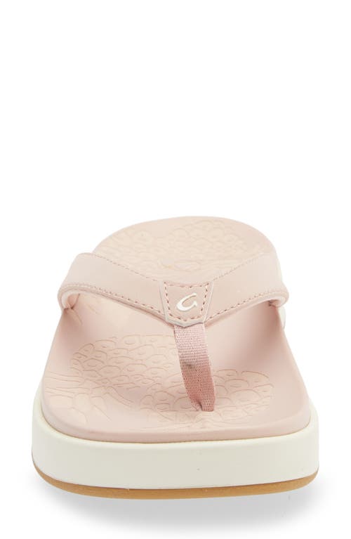 Shop Olukai Nua Pio Flip Flop In Pink Clay/pink Clay