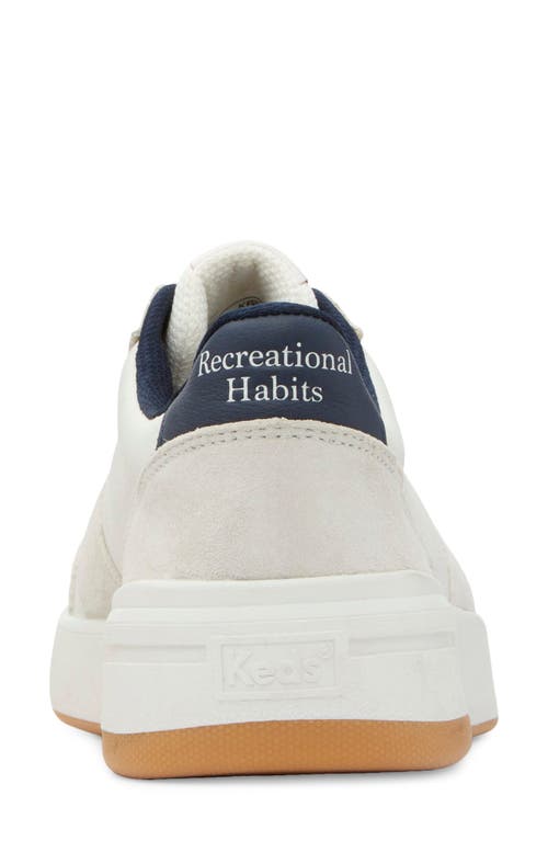 Keds ® X Recreational Habit The Court Sneaker In White/multi Leather