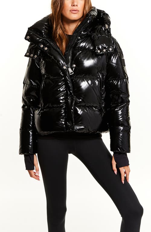 Shop Sam . Jordy Water Resistant Down Puffer Coat In Caviar