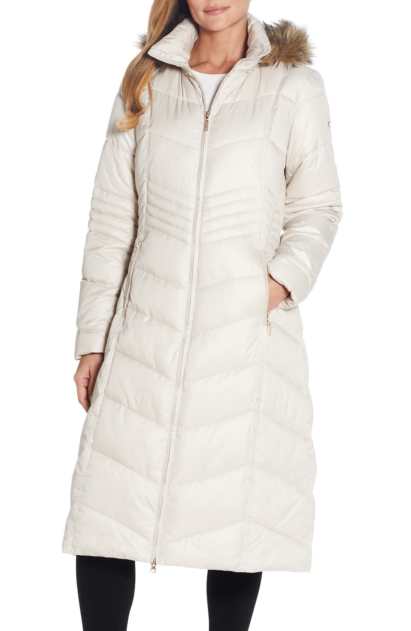 white winter parka womens