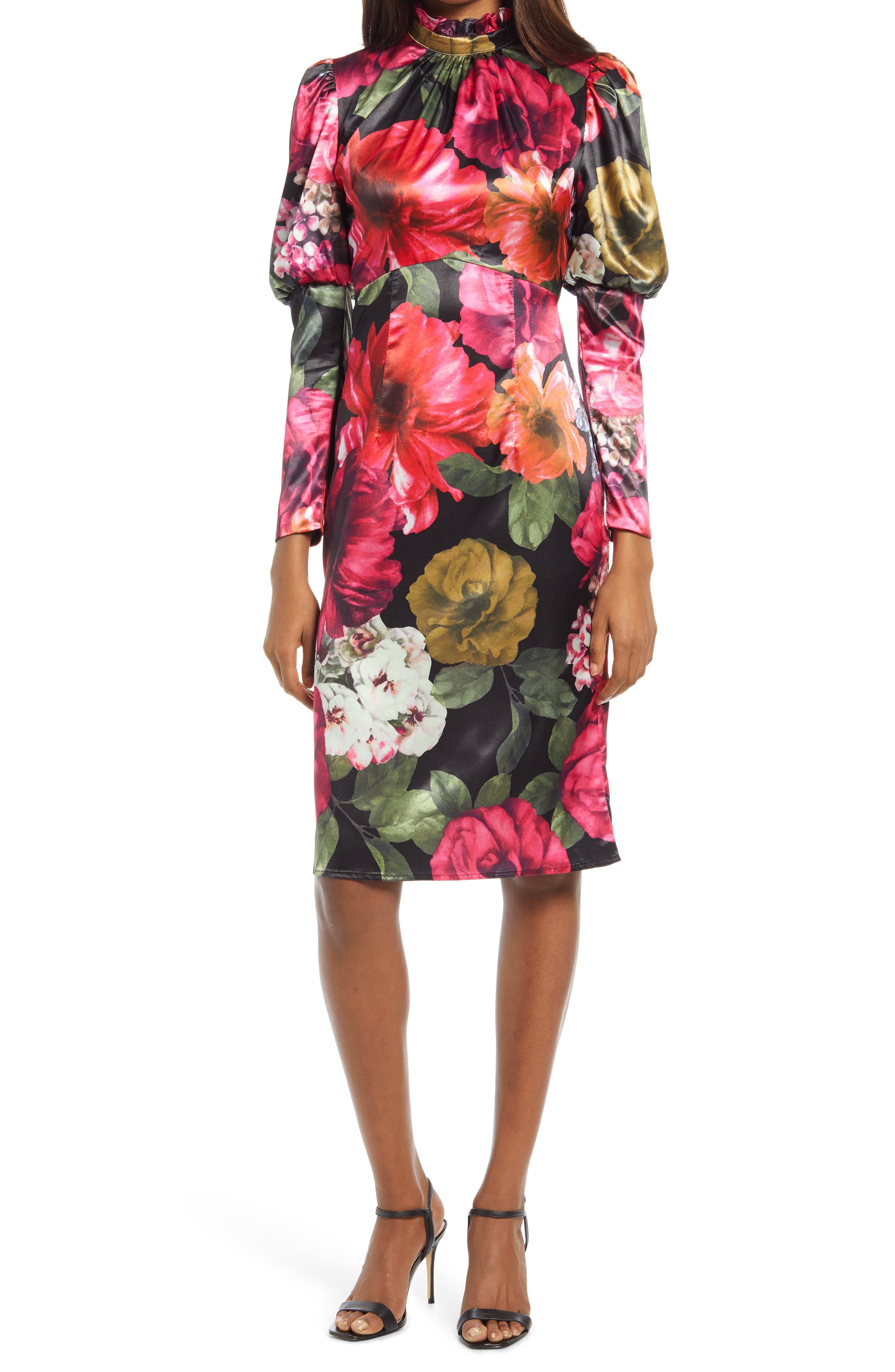 BLACK FLORAL DRESSES | Nordstrom