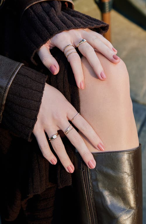 Ana Luisa 10k Gold Diamond Signet Ring In Gold