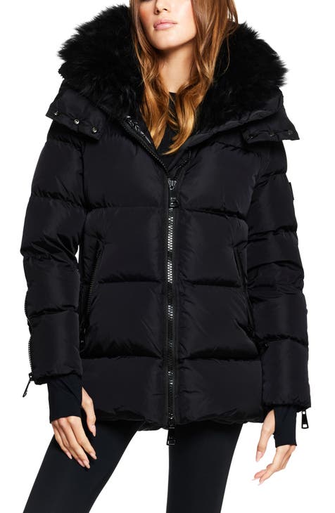 Women's Short-Length Faux Fur Jacket, Wanderer