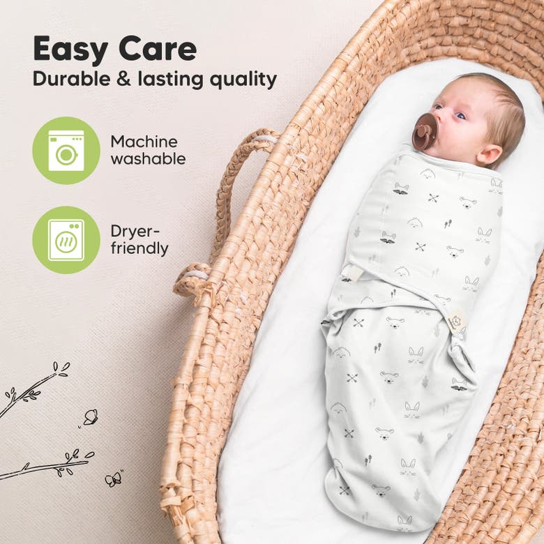 Keababies 3-pack Soothe Swaddle Wraps In Nordic