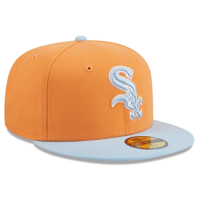 Shop New Era Orange/light Blue Chicago White Sox Spring Color Basic Two-tone 59fifty Fitted Hat