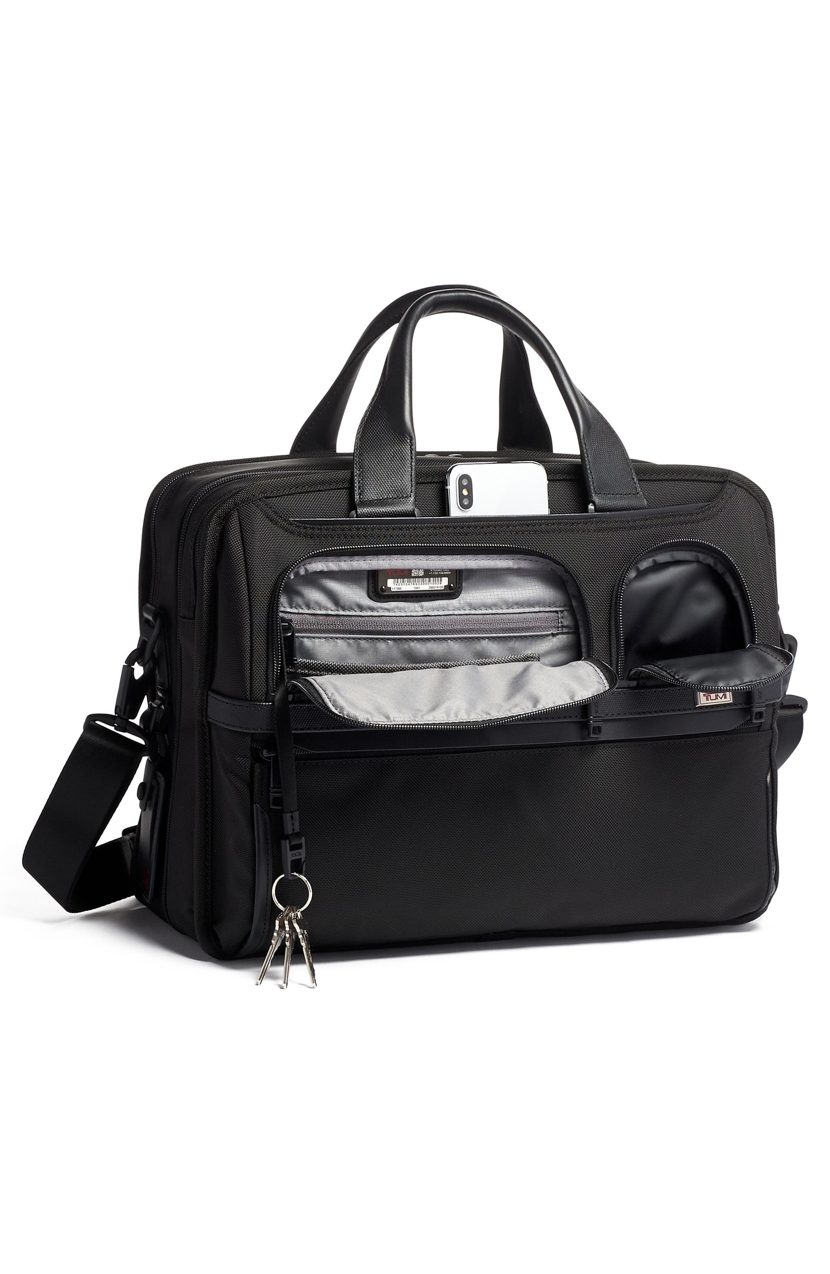 TUMI◇Alpha FXT T-Pass Expandable Laptop Brief/ナイロン/BLK/6145DH