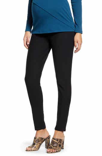 Time and Tru Maternity Ponte Knit Leggings with Full Panel 