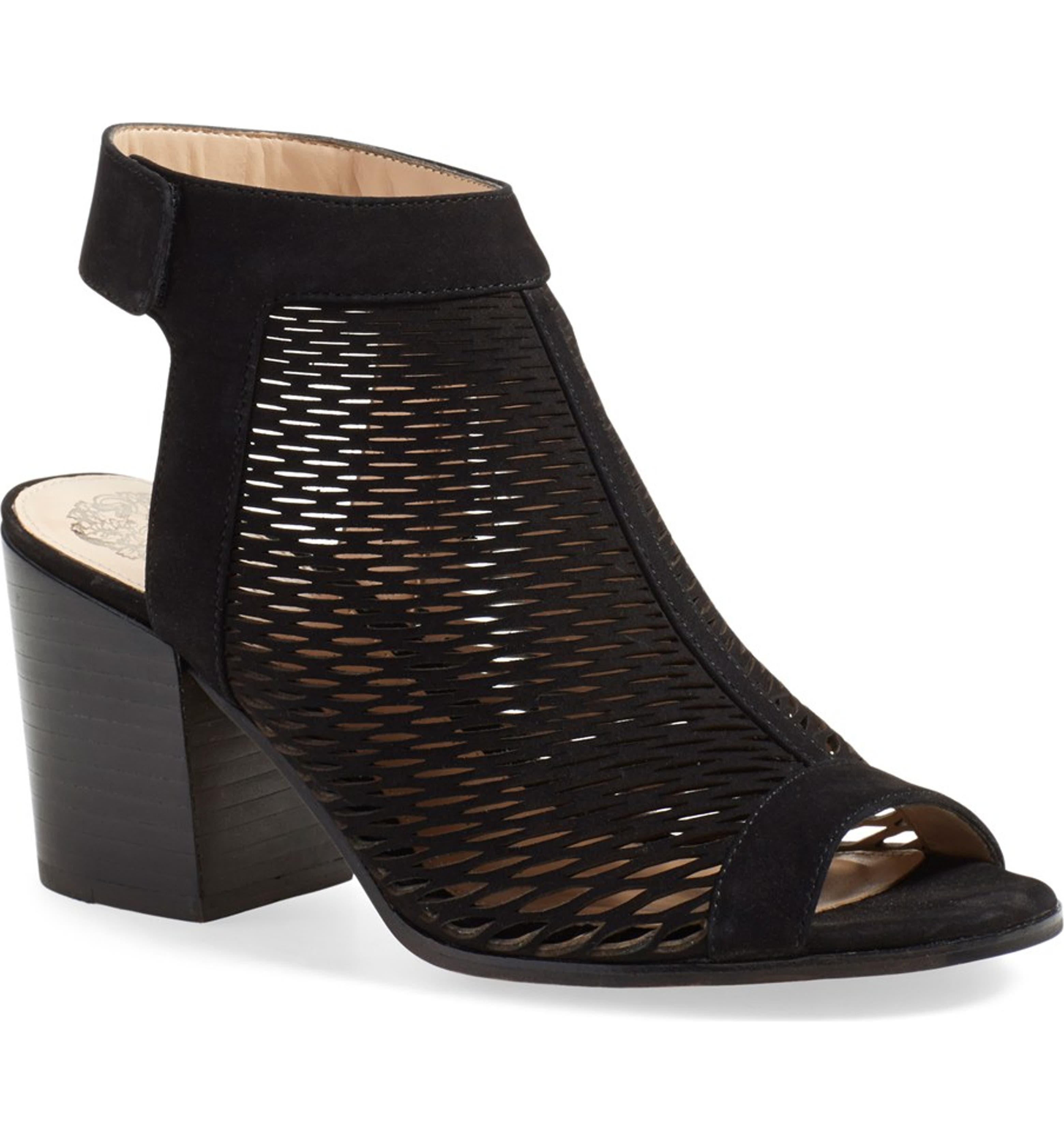 Vince Camuto 'Lavette' Perforated Peep Toe Bootie (Women) (Nordstrom ...