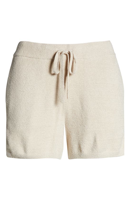 Barefoot Dreams Cozychic Ultra Lite Rib-knit Lounge Shorts In Stone