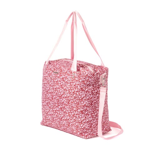 Baggallini Large Carryall Crossbody Tote Bag In Heart Print