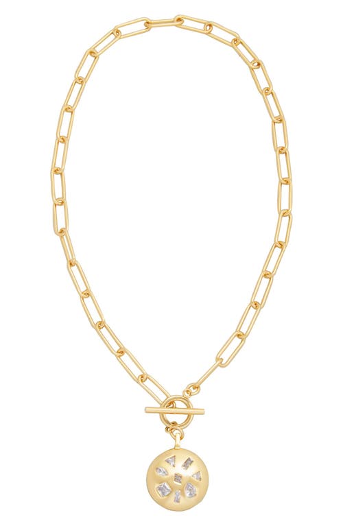 st. Moran Mixed Cubic Zirconia Toggle Necklace in Gold 