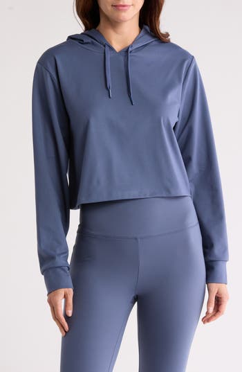 X By Gottex Cozy Hoodie In Bluestone