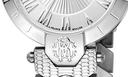 Roberto Cavalli By Franck Muller Swiss Quartz Bracelet Watch, 30mm In Silver