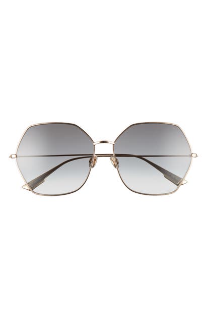 DIOR STELLAIRE 8 62MM OVERSIZE GRADIENT GEOMETRIC SUNGLASSES