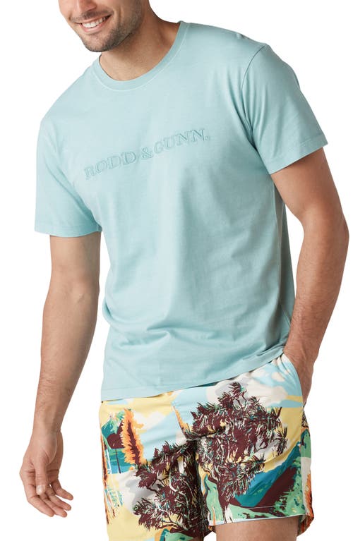 Rodd & Gunn Thomsons Crossing Embroidered Logo T-Shirt in Willow