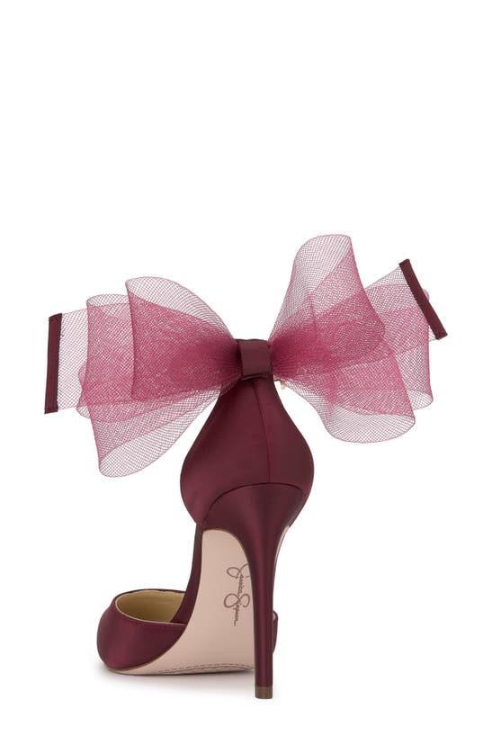 Jessica Simpson Phindies Ankle Strap Pointed Toe Pump In Berrilicious