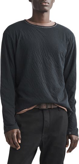 Double Layered Long Sleeve TEE! (black)