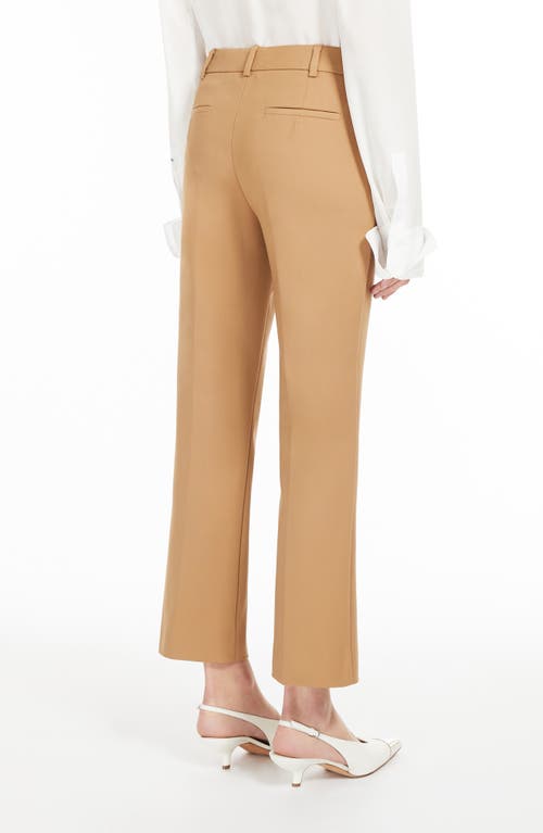 Shop Sportmax Antony Low Rise Ankle Trousers In Camel