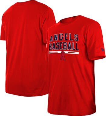 Men's New Era Red Los Angeles Angels Batting Practice T-Shirt Size: Medium