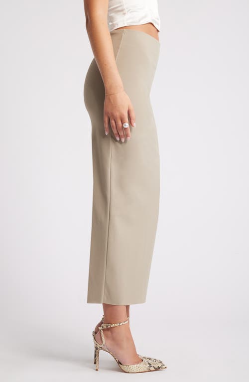 Shop Open Edit Smooth Edit Maxi Skirt In Grey Chia