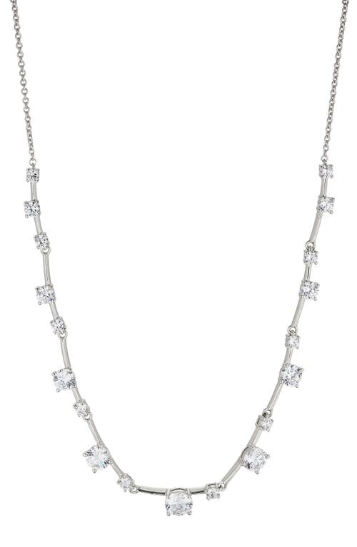 Nadri Evelyn Frontal Necklace in Rhodium at Nordstrom