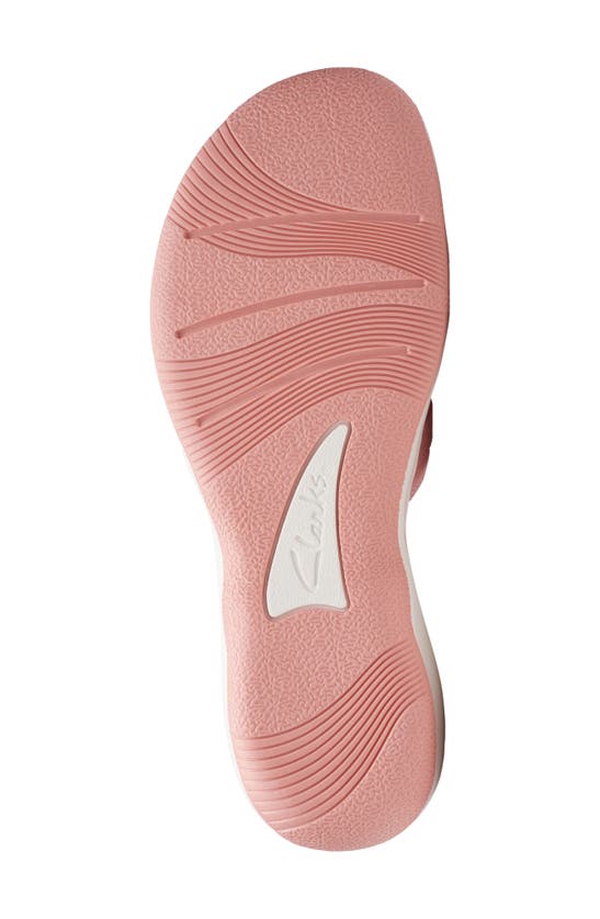 Shop Clarks ® Breeze Piper Slide Sandal In Peach
