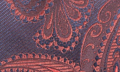 Shop Brioni Paisley Silk Tie In Bordeaux