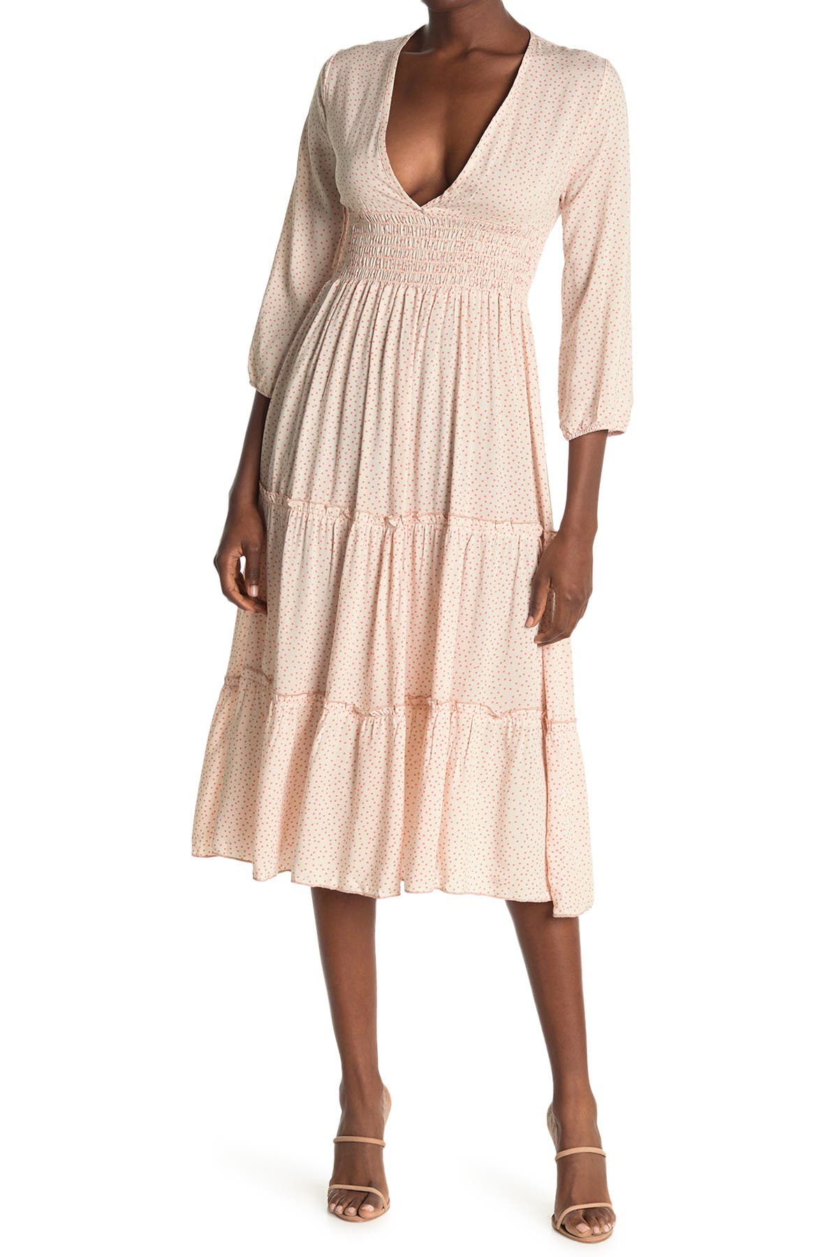 smock wrap dress