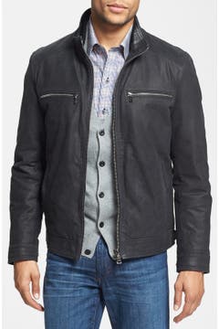 BOSS HUGO BOSS 'Alvin' Leather Jacket | Nordstrom