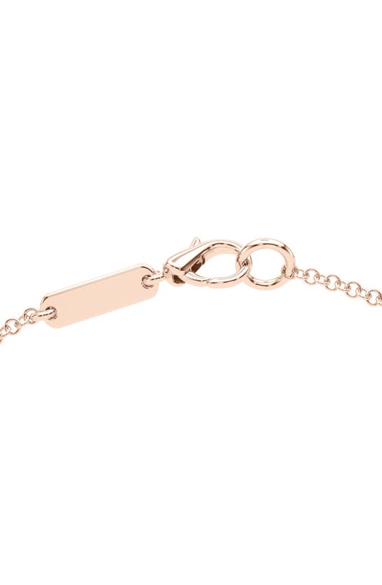 Shop Hautecarat Baguette Lab Created Diamond Bar Pendant Necklace In 18k Rose Gold