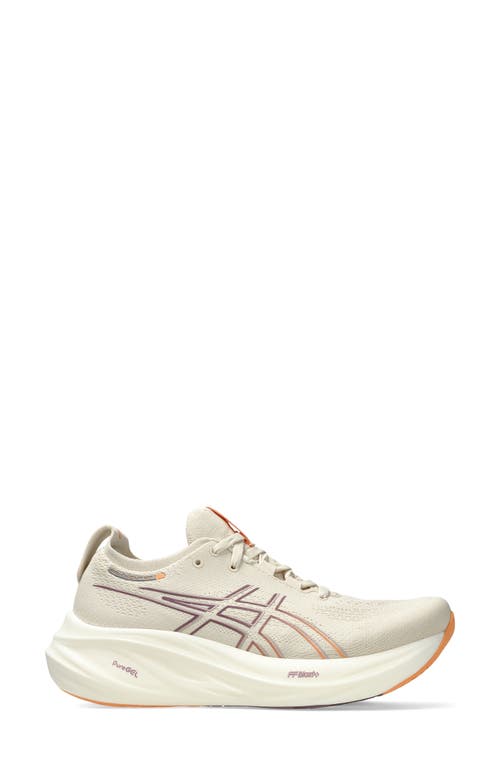 Shop Asics ® Gel-nimbus® 26 Running Shoe In Oatmeal/faded Orange