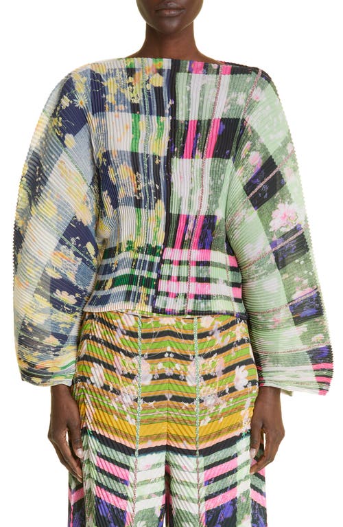 Julia Heuer Rana Plissé Pleated Top in Karlson
