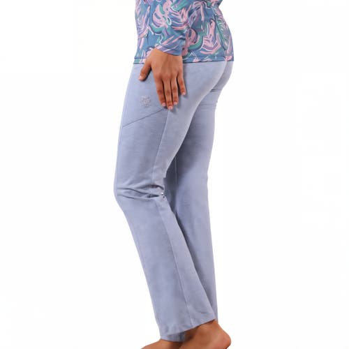 Shop Uv Skinz Everyday Flared Leggings In Heathered Blue