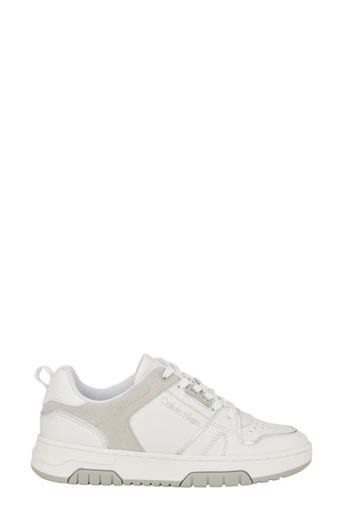 Shop Calvin Klein Stellha Sneaker In White/light Brown