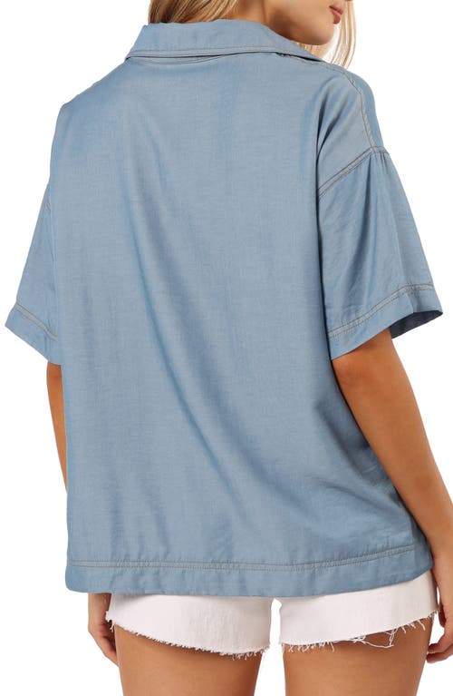 Petal And Pup Petal & Pup Lyna Button-up Shirt In Blue