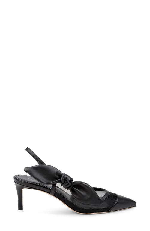 Shop Dee Ocleppo Caracas Slingback Half D'orsay Pointed Toe Pump In Black Leather