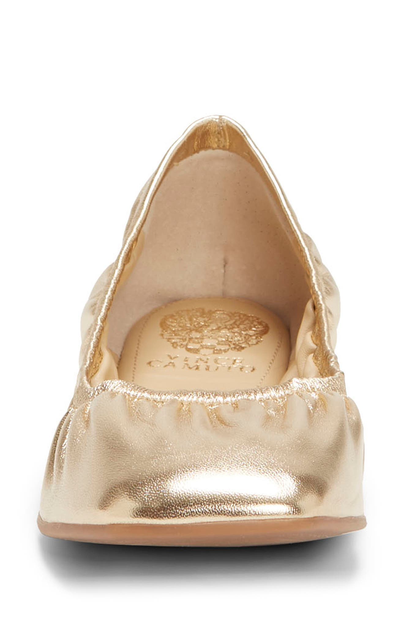 vince camuto gold flats