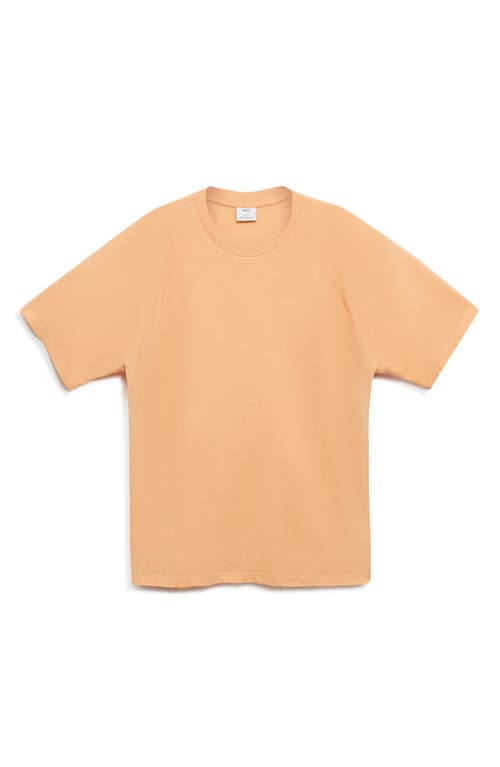 Shop Mango Relaxed Fit Cotton & Linen T-shirt In Orange