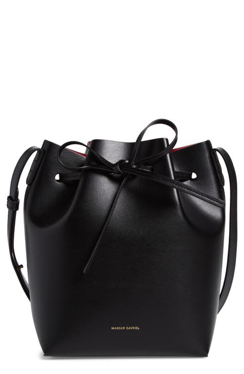 Mini Bucket Apple Faux Leather Bag
