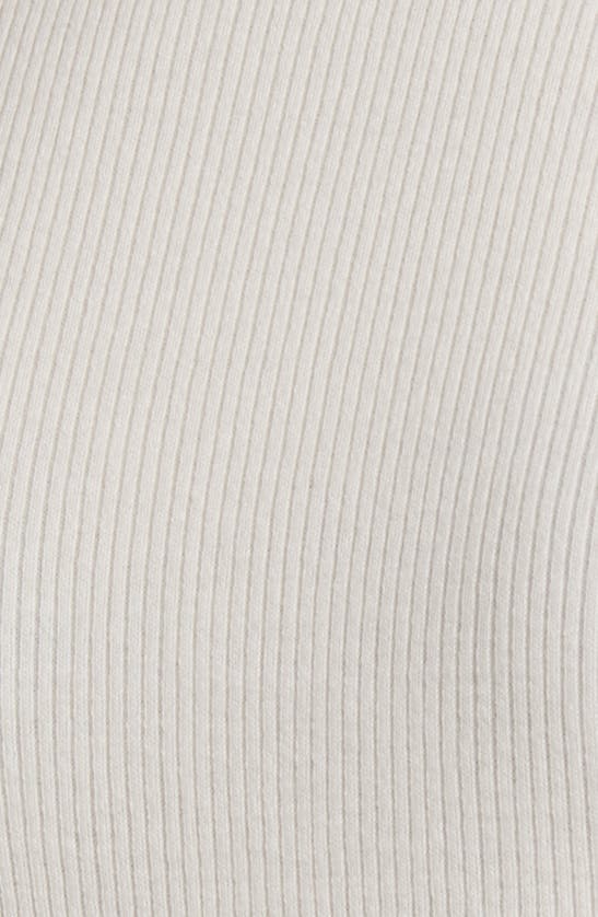 Hugo Boss Short-sleeved Sweater In Stretch Fabric With Hardware Details In Soft Cream