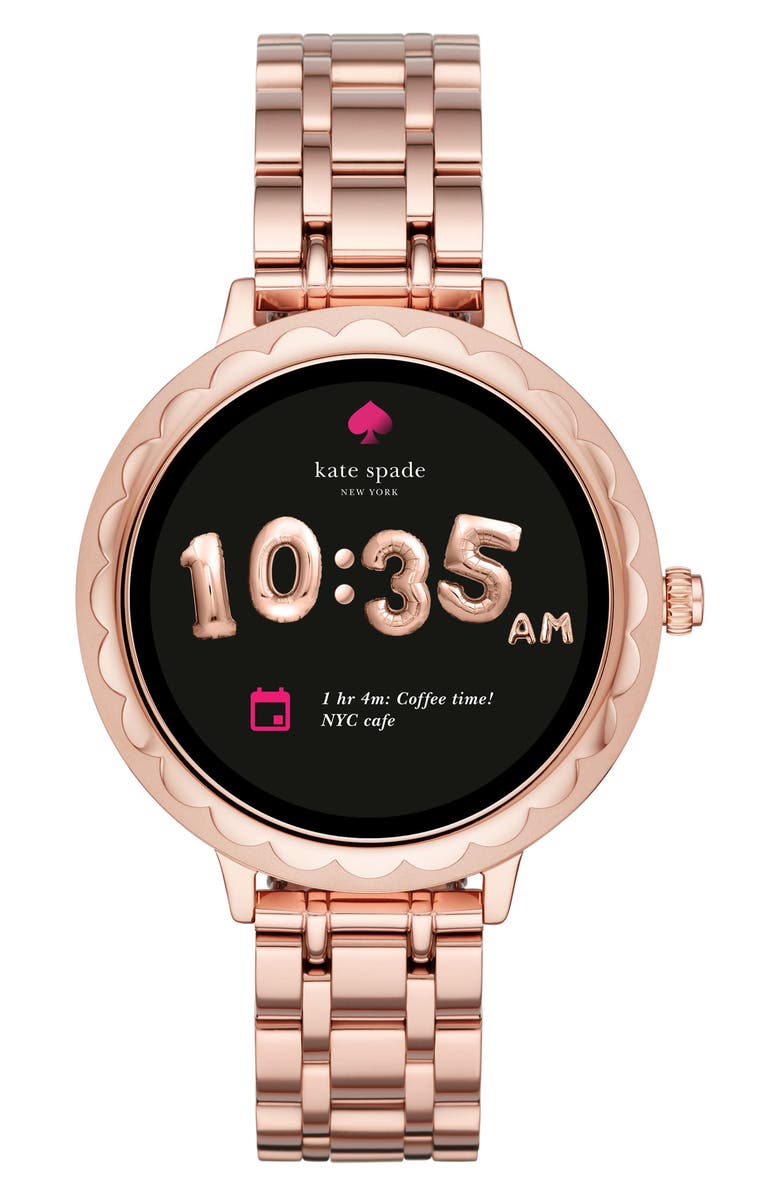 kate spade new york scallop bracelet touchscreen smart watch, 42mm