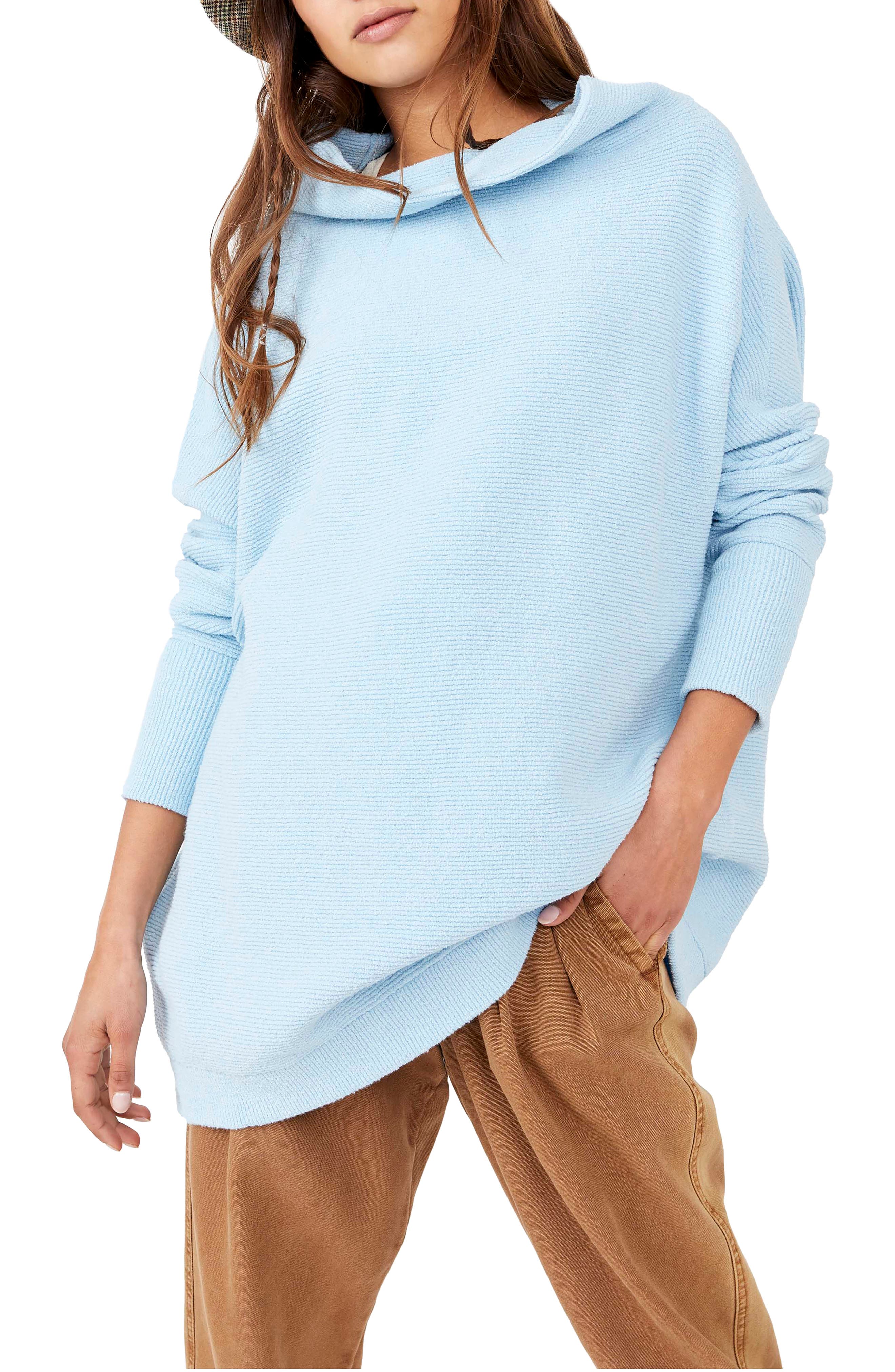 pale blue turtleneck